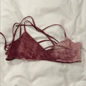 Pink dye swimsuit top